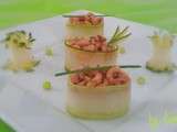 Gunkans de Courgette aux Crevettes Grises