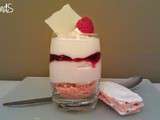 Verrine Mousse de Litchis et de Framboises