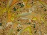 Barquettes d'endives au thon