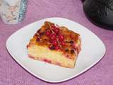 Cake aux groseilles et aux nectarines