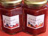 Confiture fraises-framboises