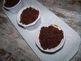 Crumble au chocolat et compote de sucrine-pomme