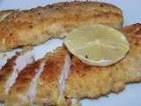 Escalopes de dinde panées à l'ail et au citron