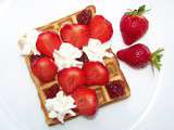 Gaufres aux fraises