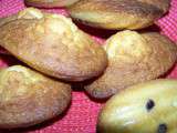 Madeleines aux pépites de chocolat