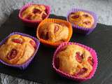 Muffins aux cerises et amandes