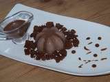 Panna cotta au chocolat et son streussel au cacao