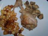 Poulet au poivre et aux champignons