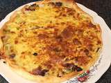 Quiche aux poireaux et lards