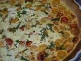 Tarte aux tomates et au cottage cheese