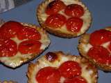 Tartelettes aux tomates-cerises et mozzarella