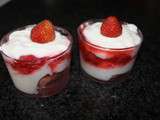 Verrines aux fraises