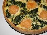 Tarte épinards-mâche-chèvre