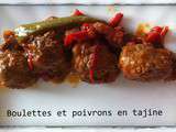 Boulettes et poivrons en tajine