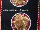 Crumble aux fraises