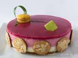 Entremets citron et fraise