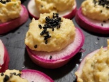 Amuse-bouche de radis et houmous