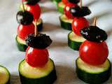 Brochettes de fin d’été aux courgettes et tomates cerise