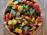 Cuisiner sans outils: tarte aux légumes au pif, sur pâte sablée au parmesan