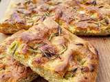 Focaccia à la farine de pois chiches et romarin