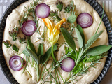 Focaccia artistique au levain