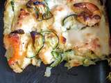 Lasagna aux crevettes et courgettes