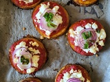 Mini pizza de butternut