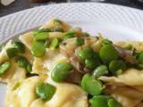 Raviolis aux fèves et pecorino #Liberté