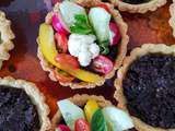 Tartelettes aux légumes crus