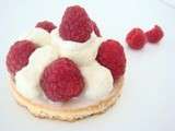 Tartelettes framboises & ganache chocolat blanc