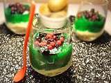 Cheesecake au kiwi en verrine