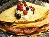 Crêpe au framboises curd