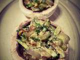 Atelier  Champignons Farcis aux Courgettes, Fromage Frais et Oignons 