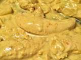 Atelier  Émincés de Poulet aux petits oignons et au curry-coco 