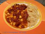 Chili de haricots rouges et couscous en perles