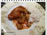 Cuisses de poulet au vin rouge