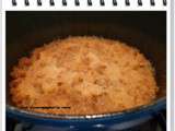 Pommes au four au madère et crumble aux amandes