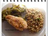 Poulet au quinoa et haricots verts