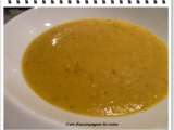 Soupe de courgettes aux pois chiches