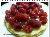 Tarte fine aux framboises