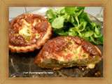 Tartelettes aux petits pois et 3 fromages