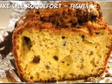 Cake salé roquefort, chutney de figues