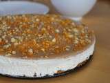 Cheesecake cuit, glaçage au beurre d’arachides crémeux anti bikini