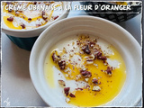 Crème libanaise à la fleur d’oranger, Mouhalabieh