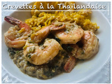 Crevettes à la Thaïlandaise au lait de coco et riz au four aux épices