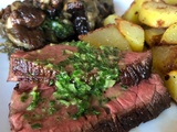 Cuisson rôti de boeuf parfait, cèpes et pommes de terre au four