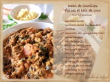 Dahl de lentilles (aux épices indiennes)