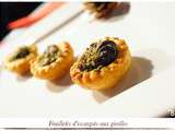 Feuilletés d’escargots aux girolles et beurre d’ail persillé