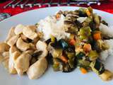 Poulet et légumes asiatiques pour la fête des mères