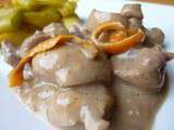 Rognons de veau sauce madère à l’orange